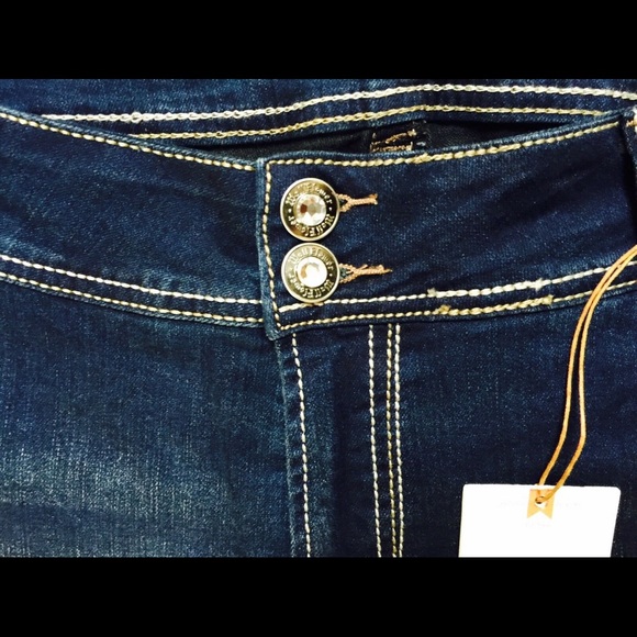 WALLFLOWER LUSCIOUS CURVY Aztec BOOTCUT JEANS 20W - Picture 4 of 7